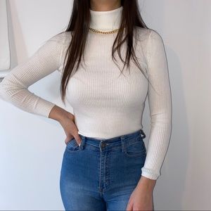 White turtleneck